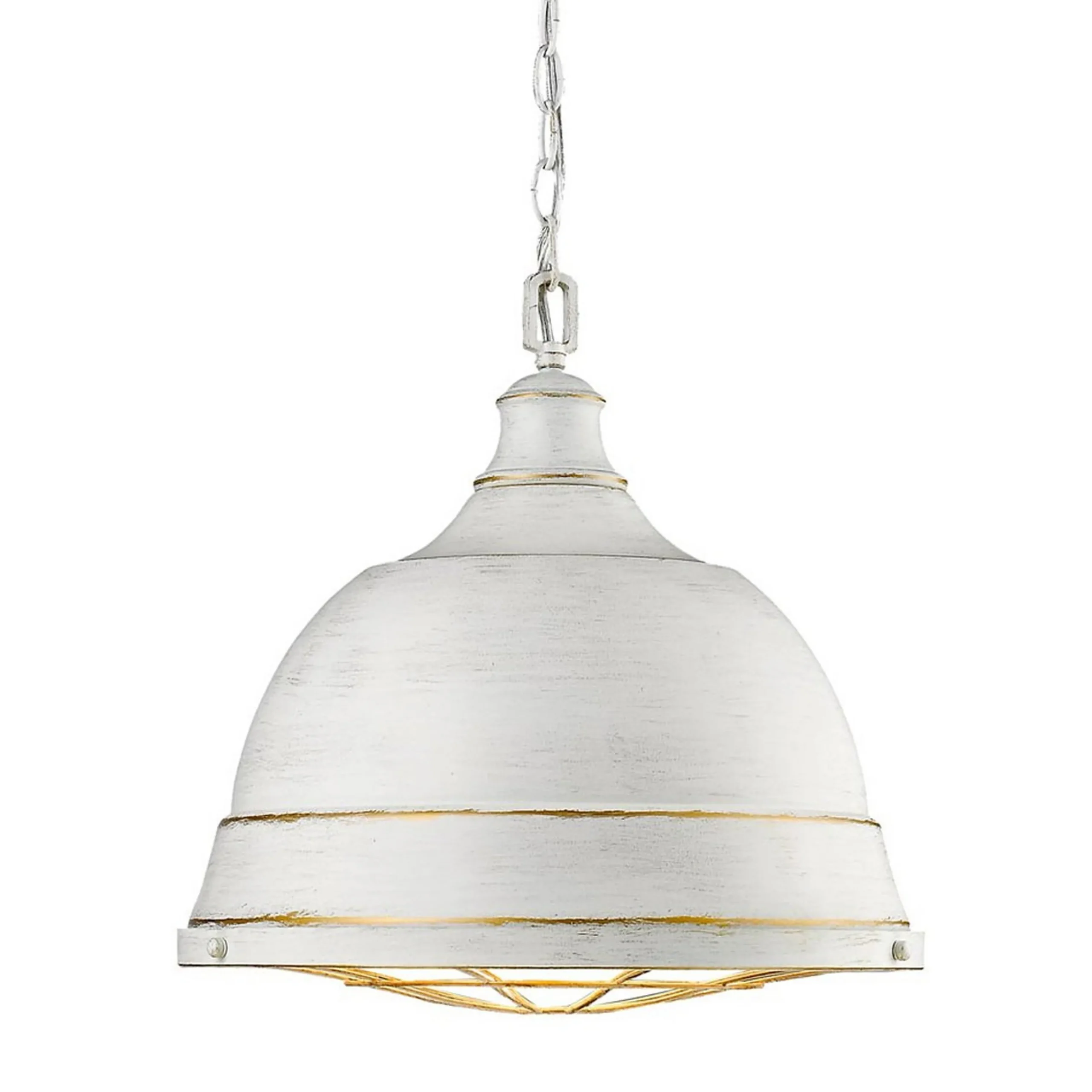 Weathered Industrial Caged Pendant - 2 Light