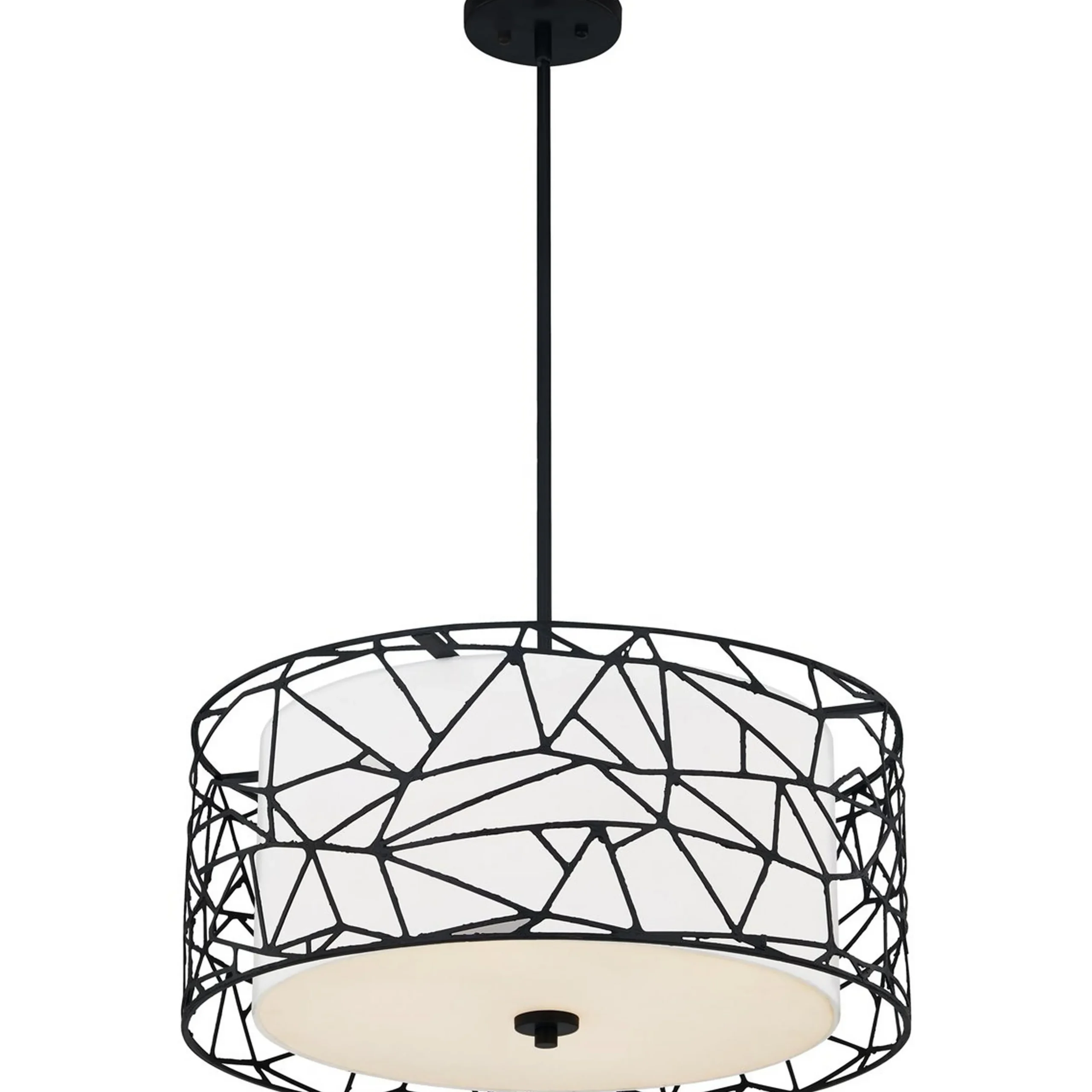 Webbed Cage Drum Pendant