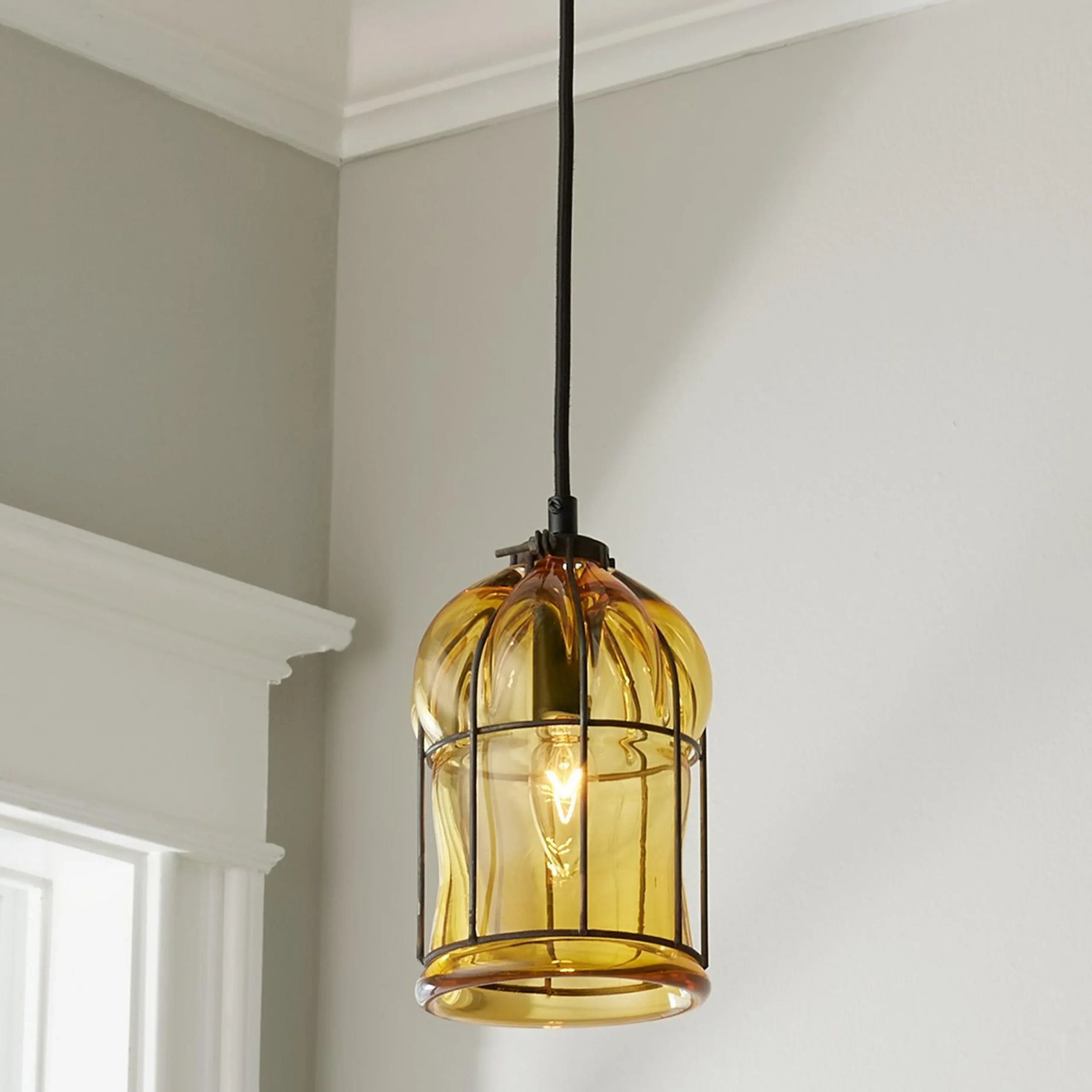 Wendy Umanoff Glass Cage Pendant