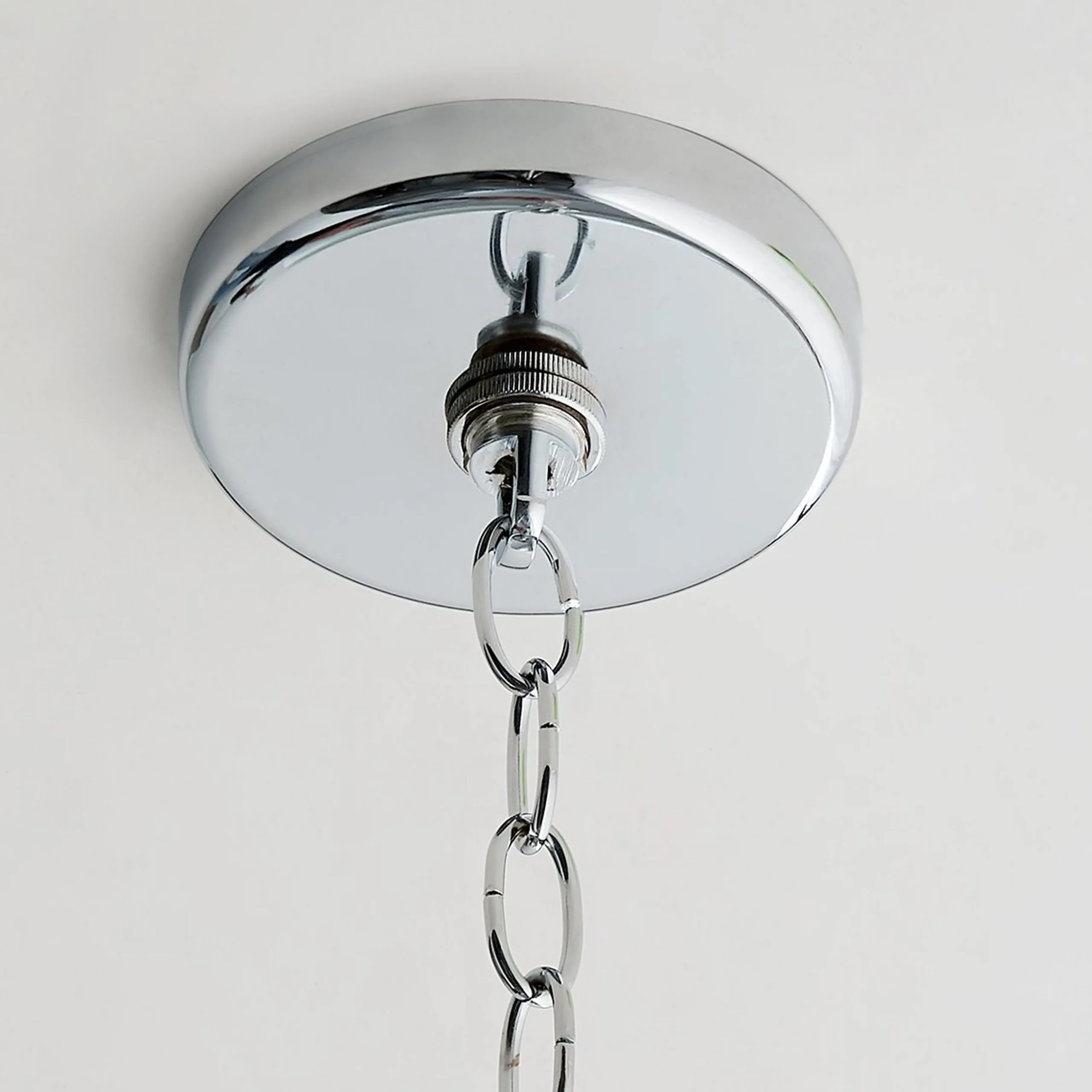 White Rope Globe Pendant