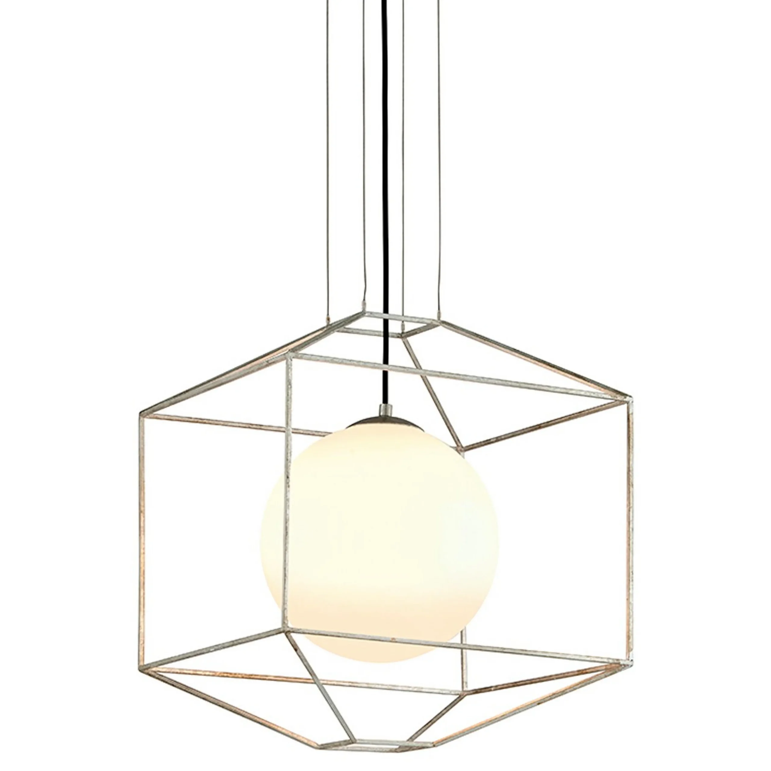 Wire Frame Prism Pendant - Square