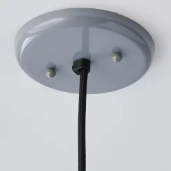 Wood Capped Warehouse Pendant