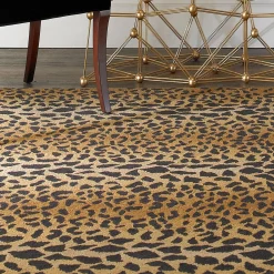 Wool Leopard Rug
