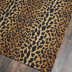 Wool Leopard Rug