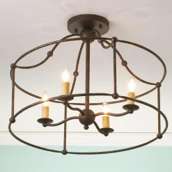 Wrought Iron Convertible Lantern