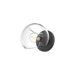 Xaviero Glass Bath Sconce - Clear