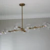 Xaviero Glass Island Chandelier - Clear