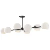 Xaviero Glass Island Chandelier - Opal