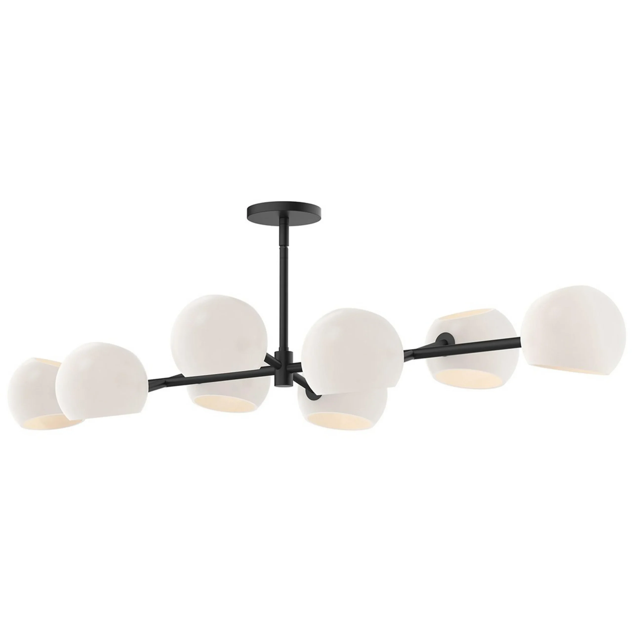 Xaviero Glass Island Chandelier - Opal