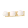 Xaviero Glass Vanity Light - 3 Light - Opal