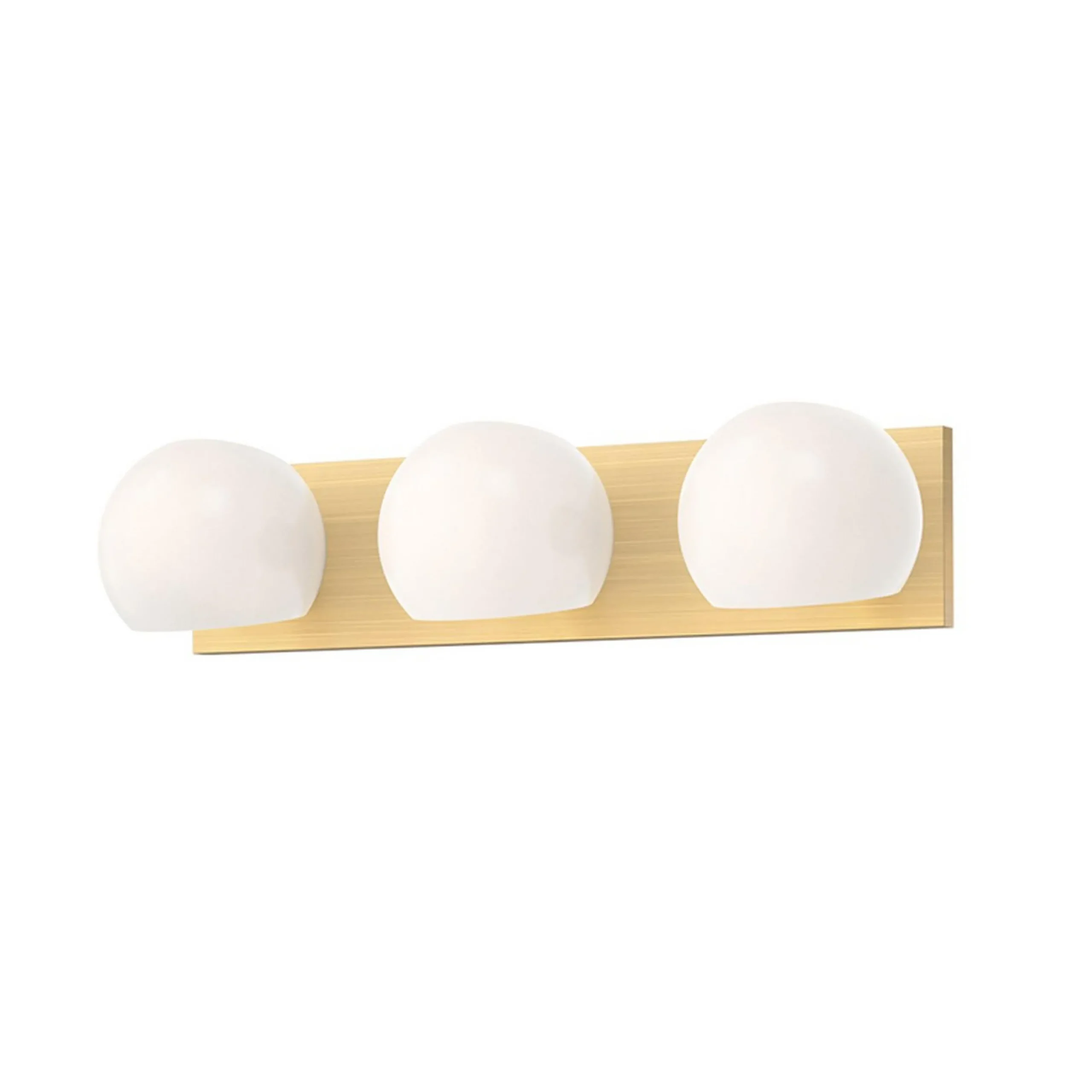 Xaviero Glass Vanity Light - 3 Light - Opal