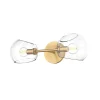Xaviero Glass Vanity Light - 2 Light - Clear