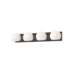 Xaviero Glass Vanity Light - 4 Light - Opal