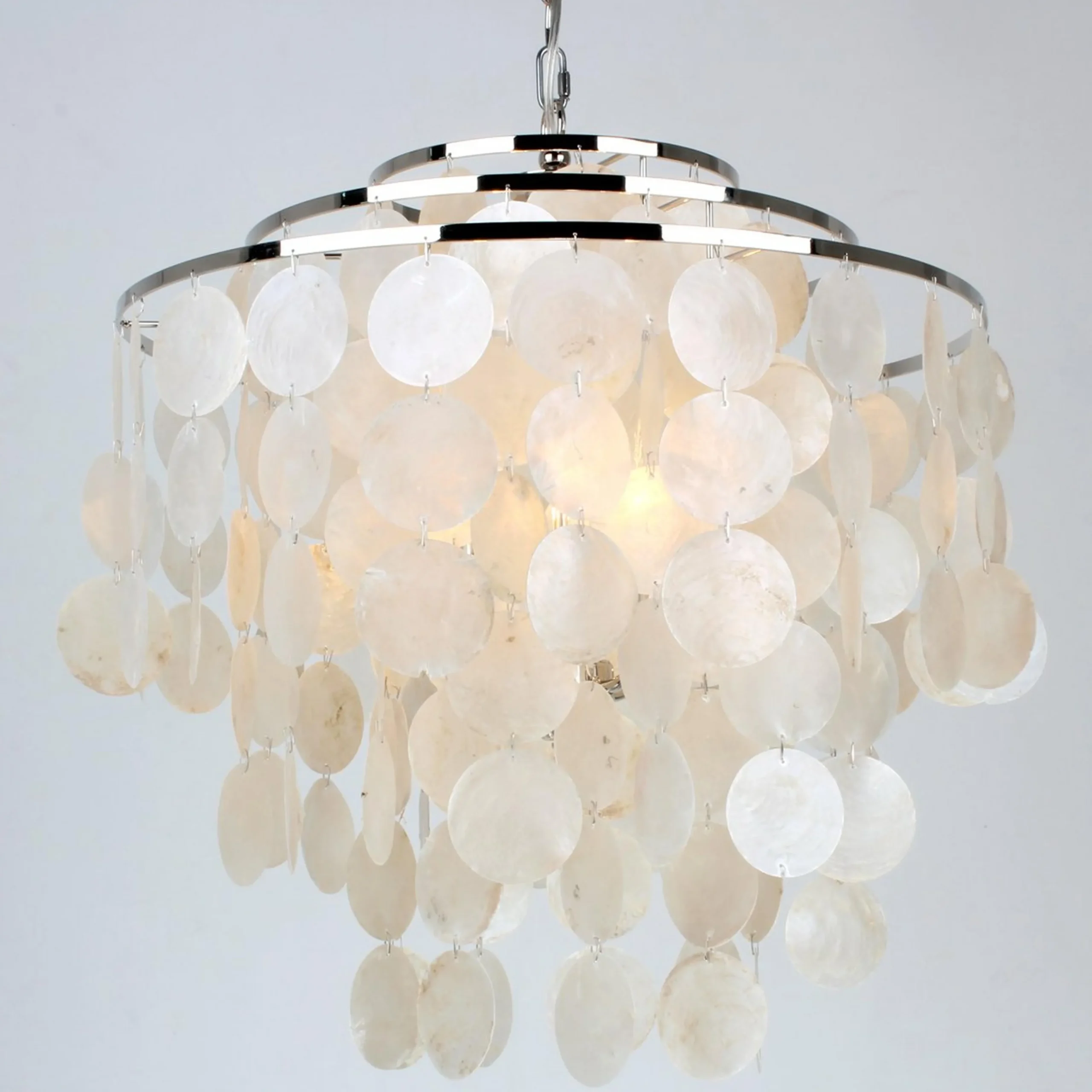 Young House Love Cascade Capiz Chandelier