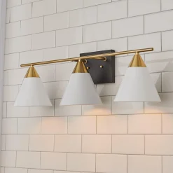 Young House Love Clad Cone Vanity Light - 3 Light