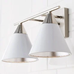 Young House Love Clad Cone Vanity Light - 2 Light