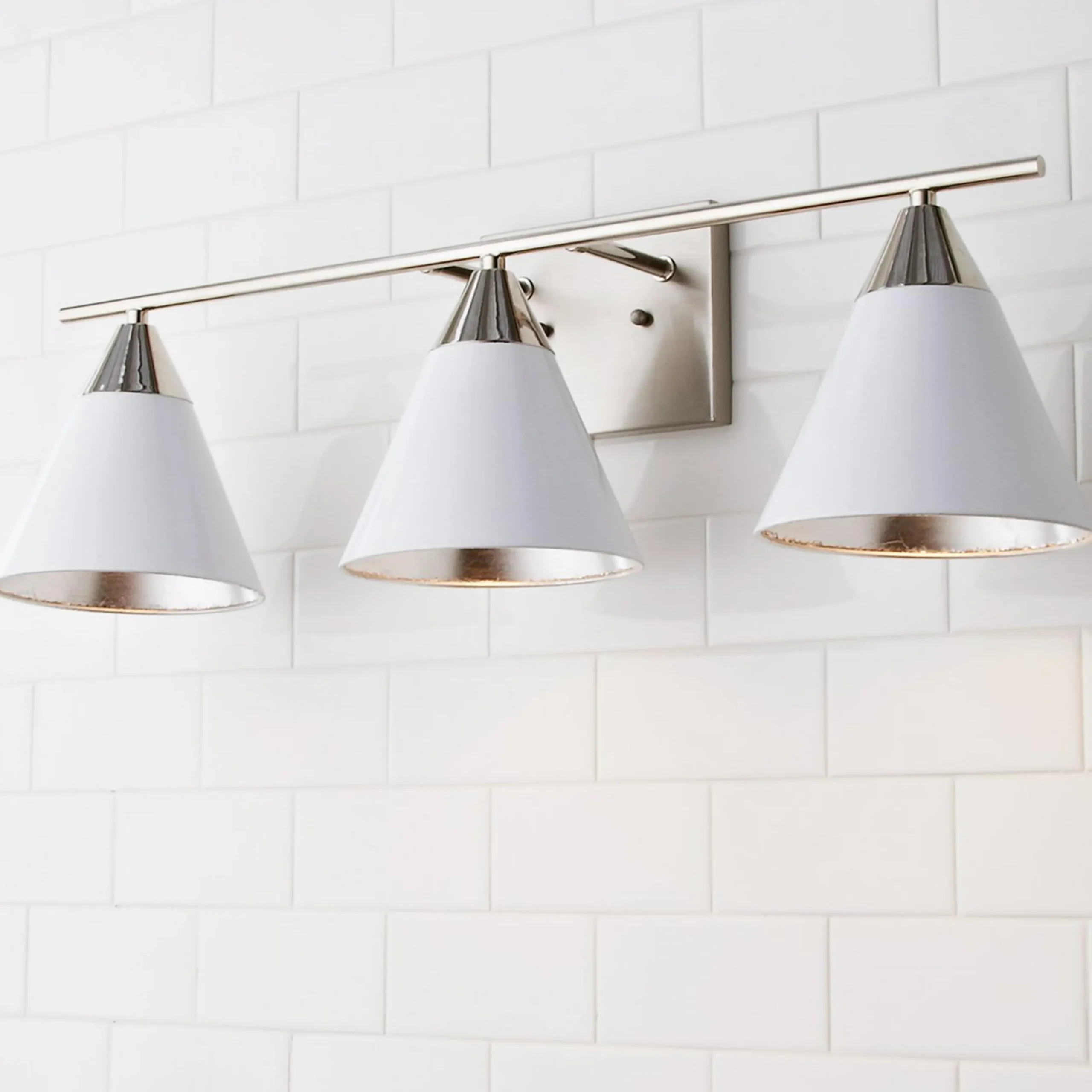 Young House Love Clad Cone Vanity Light - 3 Light