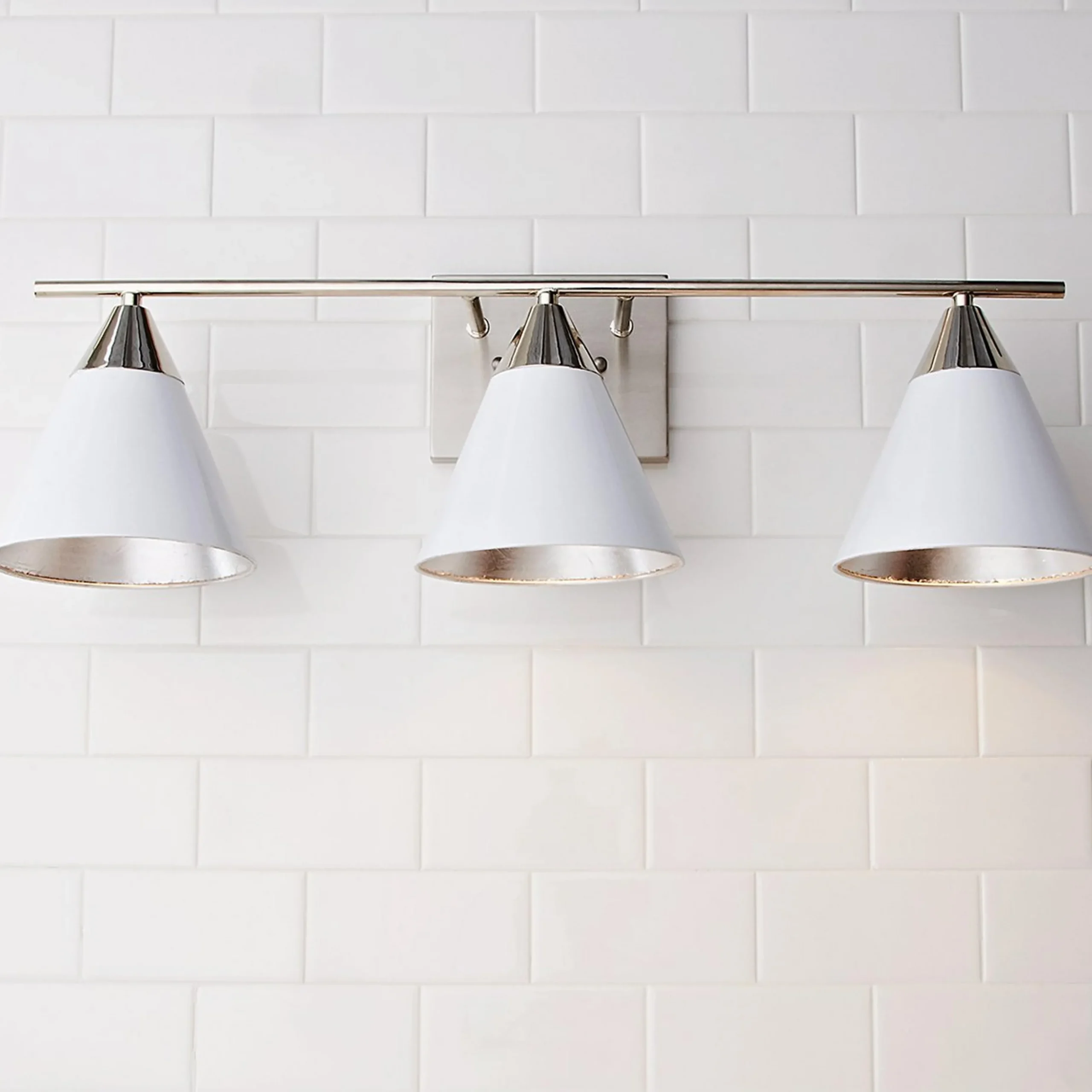 Young House Love Clad Cone Vanity Light - 3 Light