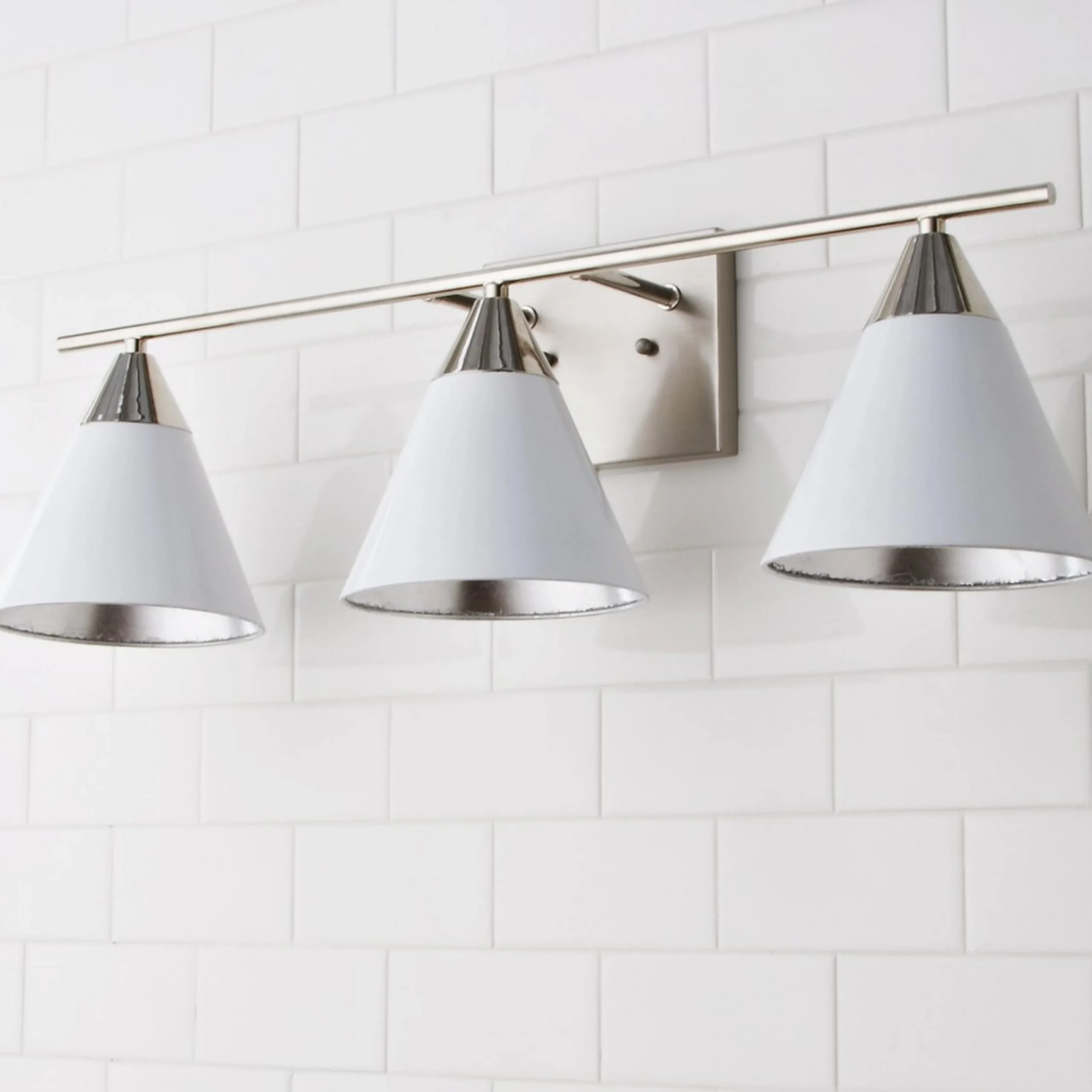 Young House Love Clad Cone Vanity Light - 3 Light