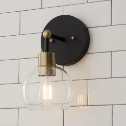 Young House Love Clear Glass Bubble Sconce