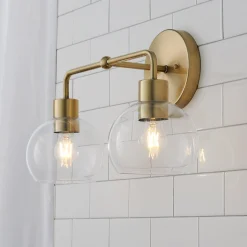 Young House Love Clear Glass Bubble Vanity Light - 2 Light