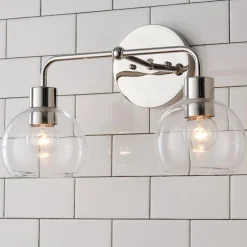 Young House Love Clear Glass Bubble Vanity Light - 2 Light