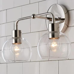 Young House Love Clear Glass Bubble Vanity Light - 2 Light