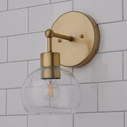 Young House Love Clear Glass Bubble Sconce