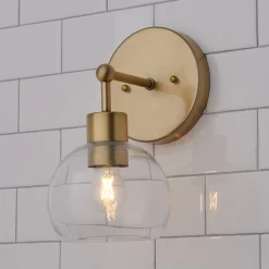 Young House Love Clear Glass Bubble Sconce