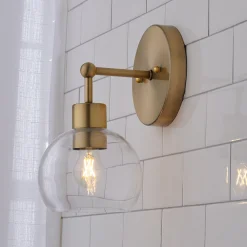 Young House Love Clear Glass Bubble Sconce