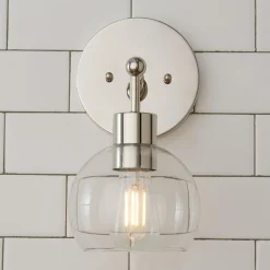 Young House Love Clear Glass Bubble Sconce