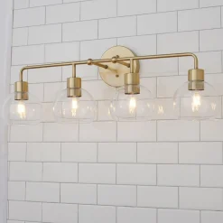 Young House Love Clear Glass Bubble Vanity Light - 4 Light