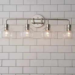 Young House Love Clear Glass Bubble Vanity Light - 4 Light
