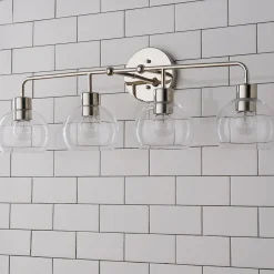 Young House Love Clear Glass Bubble Vanity Light - 4 Light