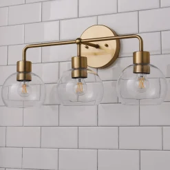 Young House Love Clear Glass Bubble Vanity Light - 3 Light