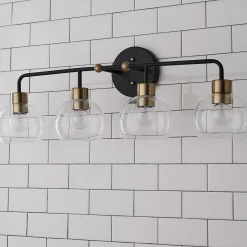 Young House Love Clear Glass Bubble Vanity Light - 4 Light
