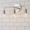 Young House Love Clear Glass Bubble Vanity Light - 3 Light