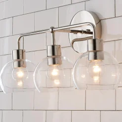 Young House Love Clear Glass Bubble Vanity Light - 3 Light