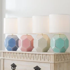 Young House Love Hexagon Glass Table Lamp