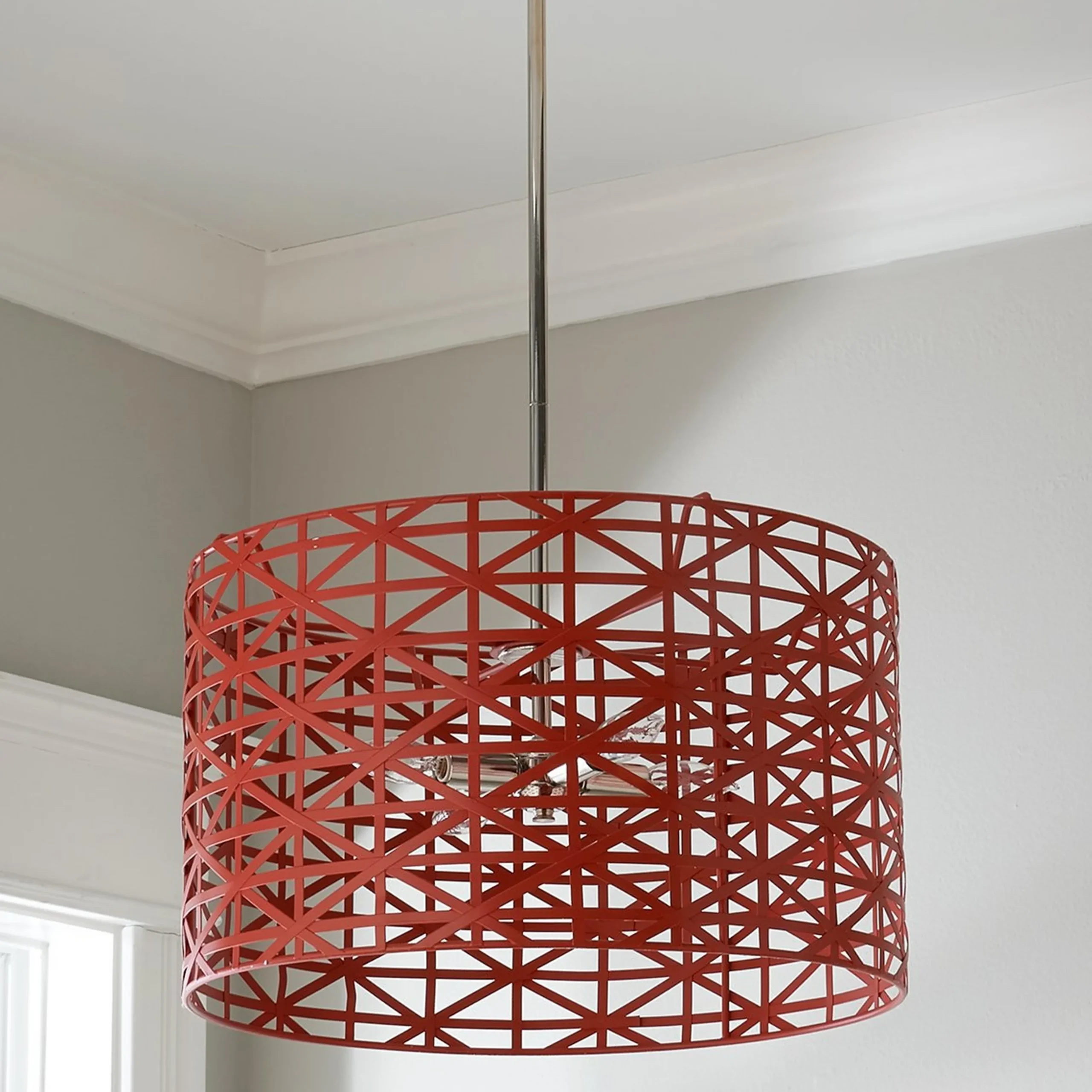 Young House Love Metal Strap Convertible Chandelier