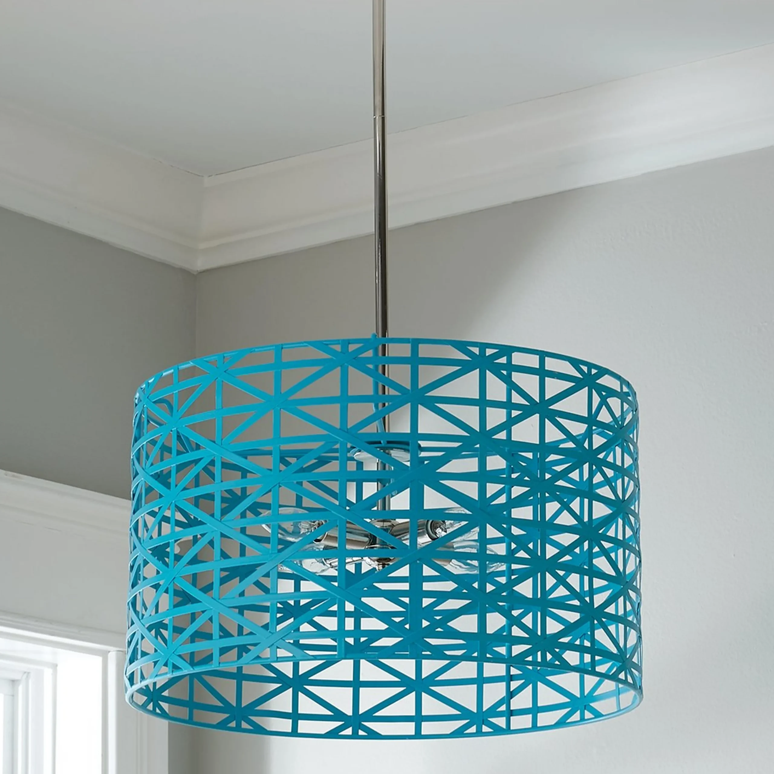 Young House Love Metal Strap Convertible Chandelier
