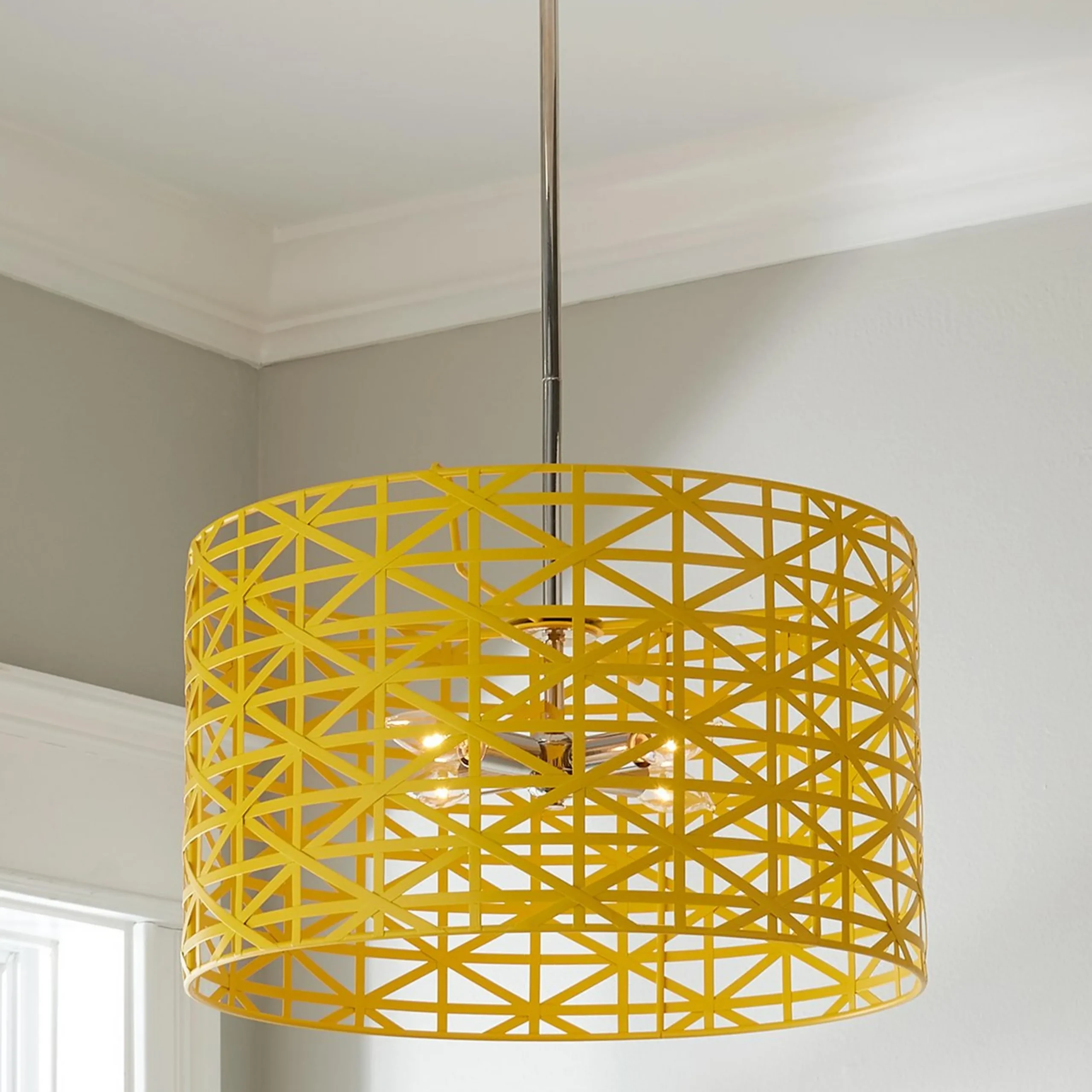 Young House Love Metal Strap Convertible Chandelier