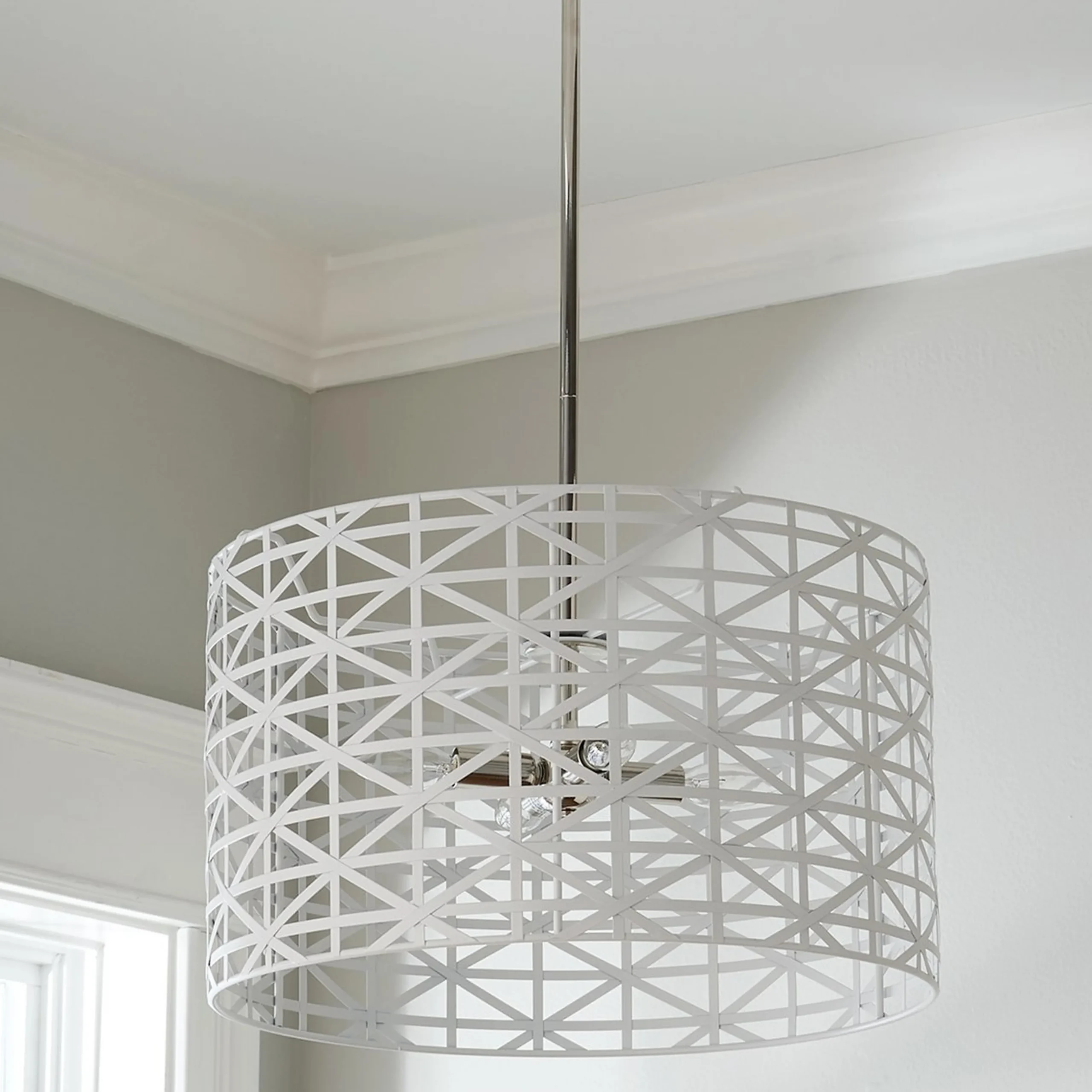 Young House Love Metal Strap Convertible Chandelier