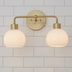 Young House Love Opal Glass Bubble Vanity Light - 2 Light