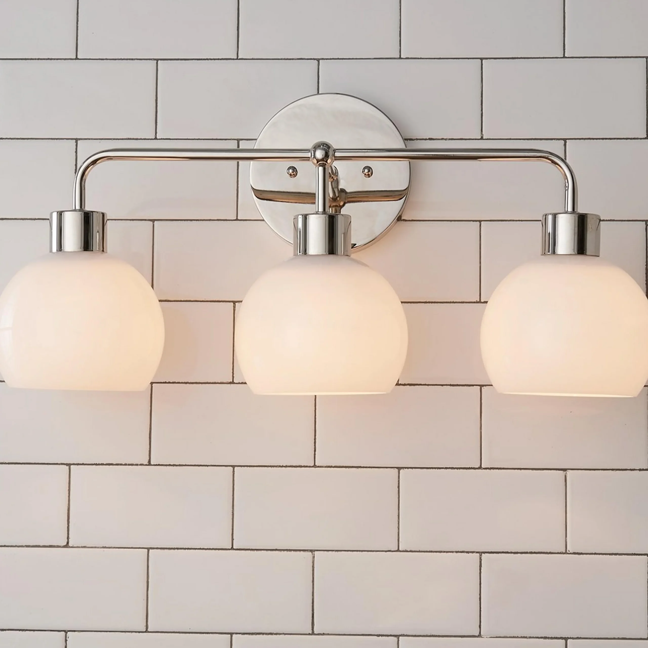 Young House Love Opal Glass Bubble Vanity Light - 3 Light