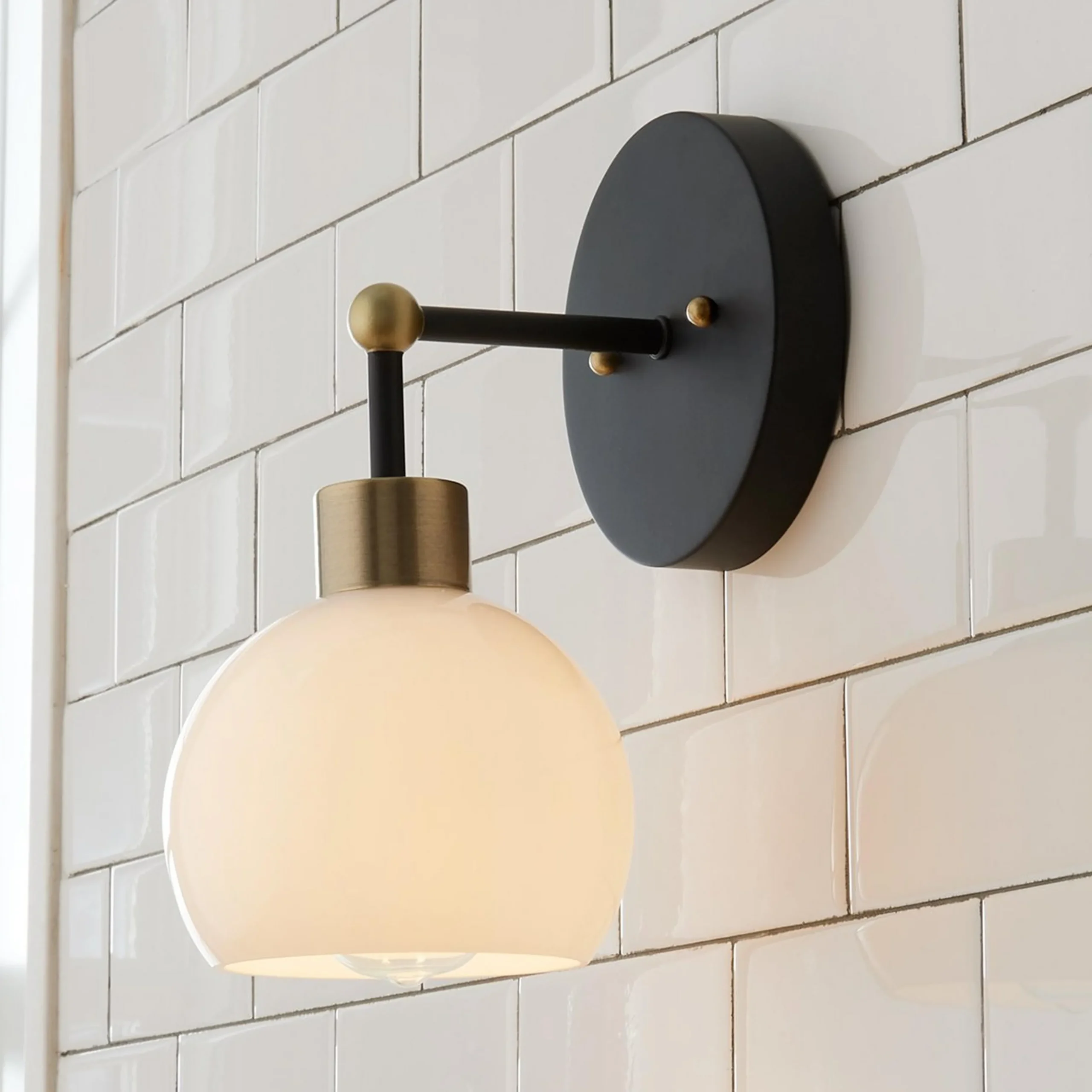 Young House Love Opal Glass Bubble Sconce