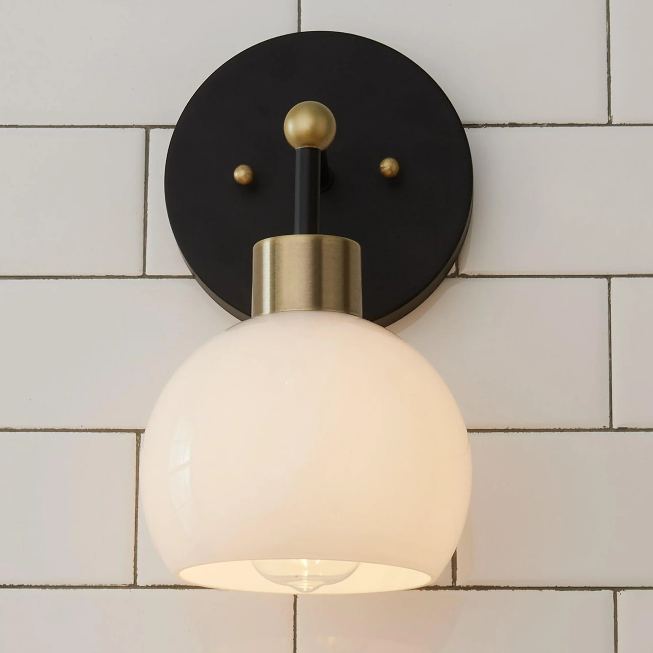Young House Love Opal Glass Bubble Sconce