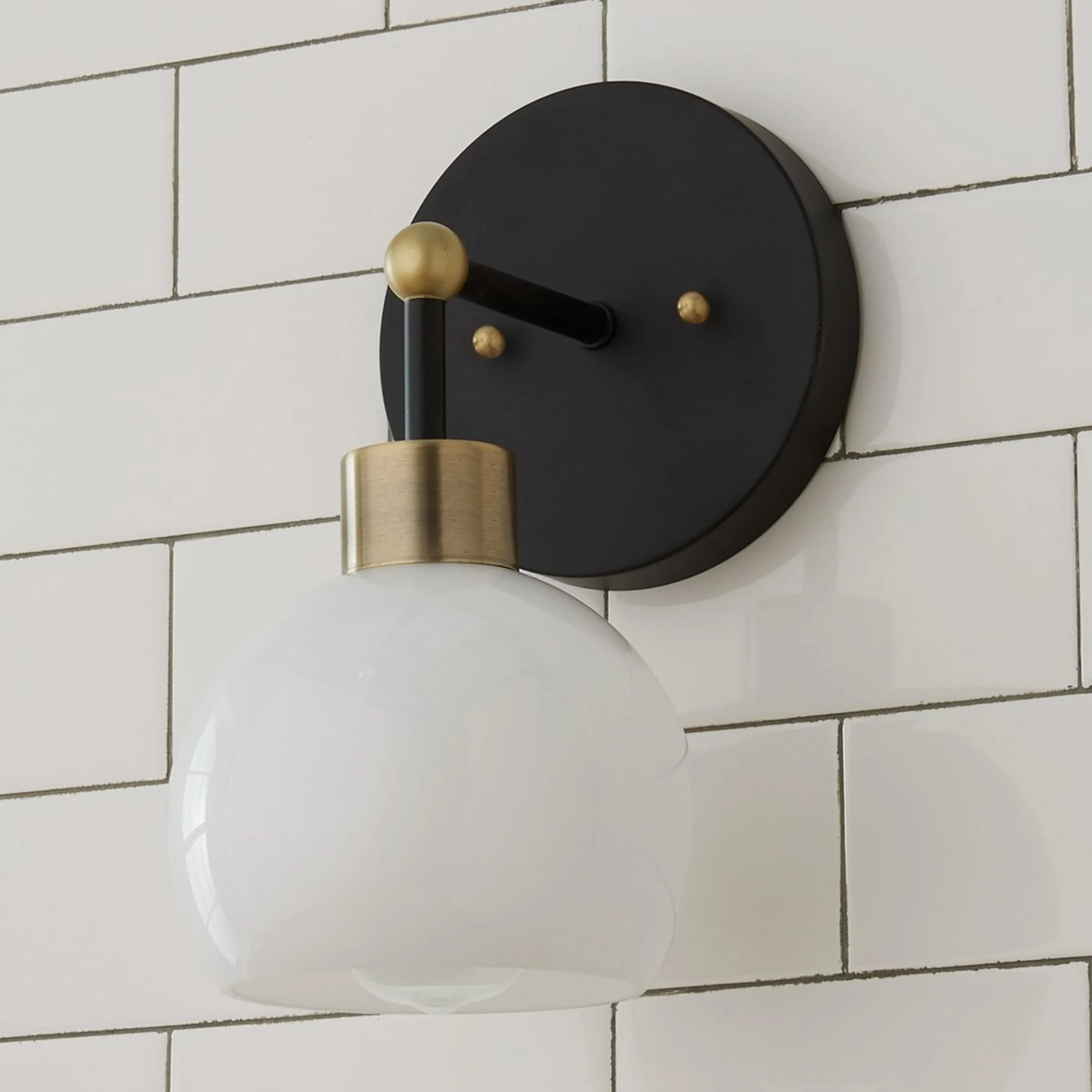 Young House Love Opal Glass Bubble Sconce