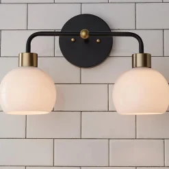 Young House Love Opal Glass Bubble Vanity Light - 2 Light