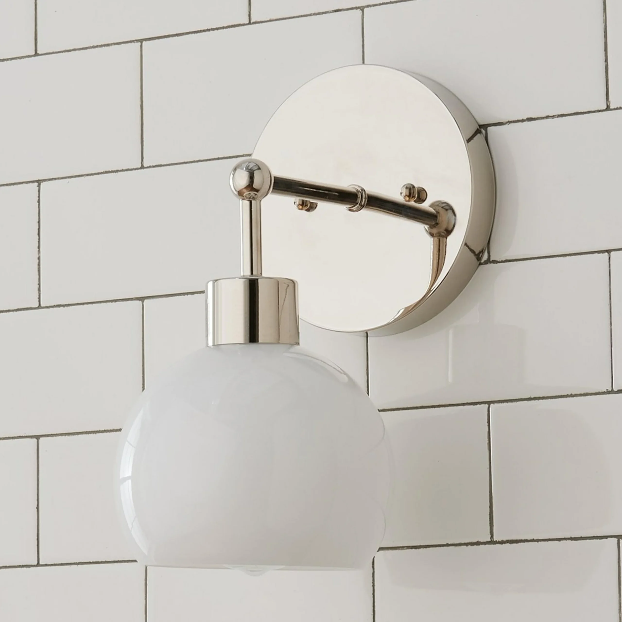 Young House Love Opal Glass Bubble Sconce
